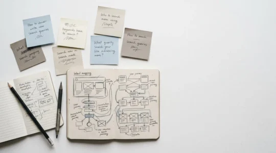 Strategic keyword research and audience intent discovery process for content marketing