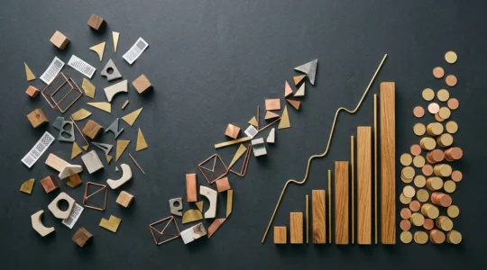 Strategic marketing dashboard transforming metrics into measurable revenue growth