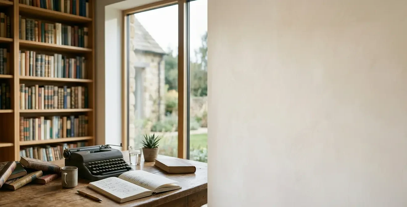 Professional editorial workspace representing trust and authoritative content creation