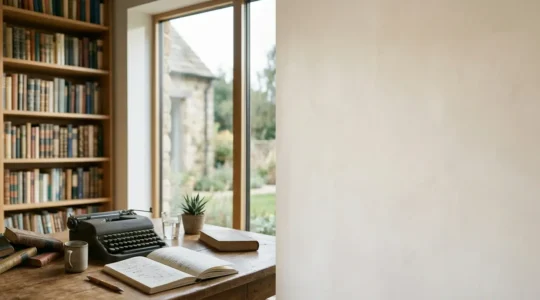 Professional editorial workspace representing trust and authoritative content creation